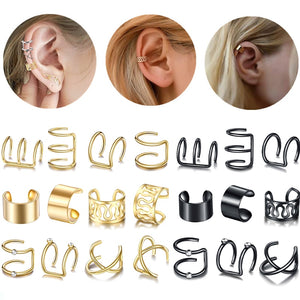 12pcs/set 2020 Fashion Gold Color Ear Cuffs