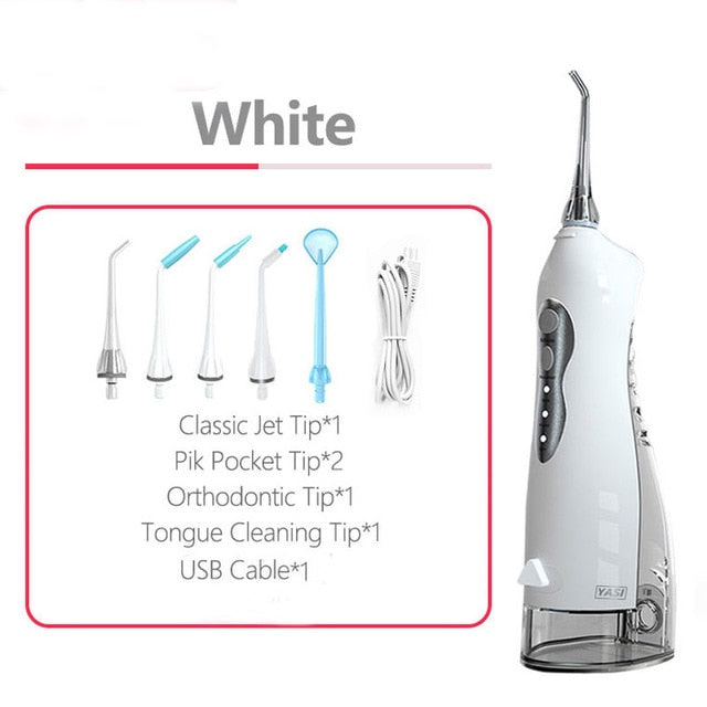 255ml Water Dental Flosser Rechargeable Oral Irrigator Portable Teeth Dental Irrigators Spa Water Jet Tip Family Tooth Cleaner 1