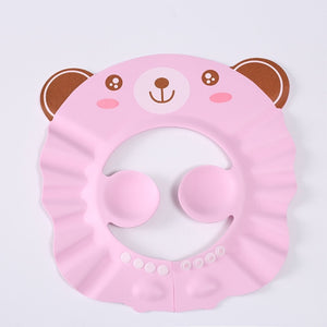 Baby Shower Soft Cap Adjustable Hair Wash Hat for Kids Ear Protection Safe Children Shampoo Bathing Shower Protect Head Cover