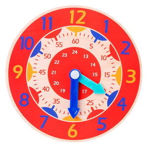 Children Montessori Wooden Clock Toys Hour Minute Second Cognition Colorful Clocks Toys for Kids Early Preschool Teaching Aids