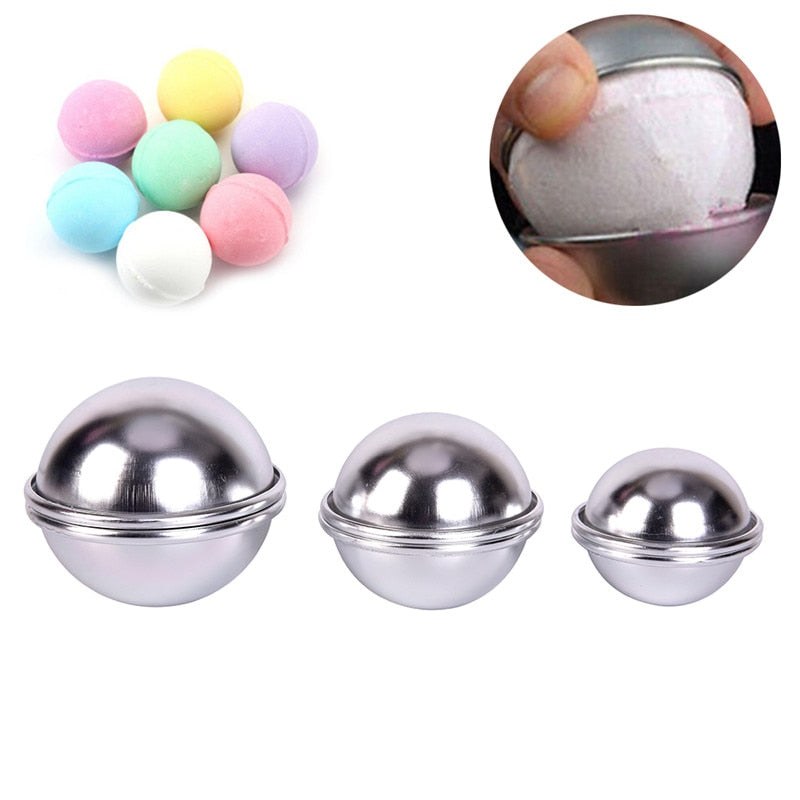 4pcs 3D Aluminum Alloy Bath Bomb Mold DIY Bathing Ball Cake Baking Pastry  Mould 4.5/5.5/6.5/7/8/9cm Wholesale Jelly Pudding mold - AliExpress