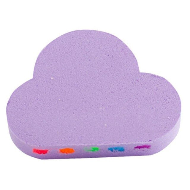 110g Natural Exfoliating Rainbow Cloud Bath Salt Shower Bomb (Jasmine/Lavender)