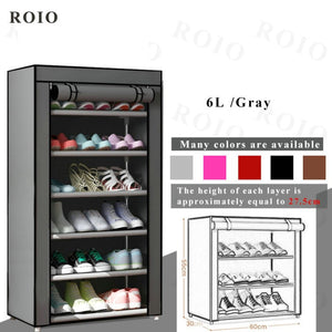 Multi-layer Simple Shoe Rack Entryway Space-saving Shoe Organizer Easy to Install Shoes Shelf Home Dorm Furniture Shoe Cabinet