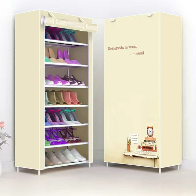 Multi-layer Simple Shoe Rack Entryway Space-saving Shoe Organizer Easy to Install Shoes Shelf Home Dorm Furniture Shoe Cabinet