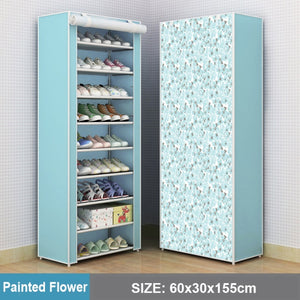 Multi-layer Simple Shoe Rack Entryway Space-saving Shoe Organizer Easy to Install Shoes Shelf Home Dorm Furniture Shoe Cabinet