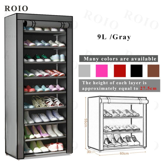 Multi-layer Simple Shoe Rack Entryway Space-saving Shoe Organizer Easy to Install Shoes Shelf Home Dorm Furniture Shoe Cabinet