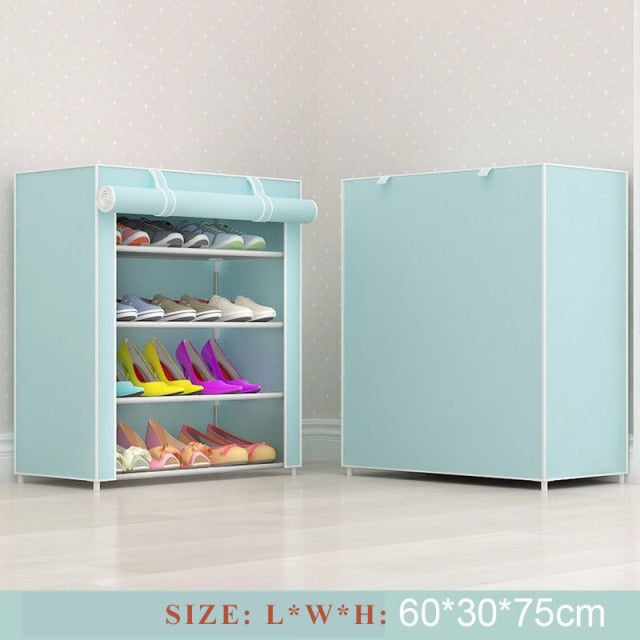 Multi-layer Simple Shoe Rack Entryway Space-saving Shoe Organizer Easy to Install Shoes Shelf Home Dorm Furniture Shoe Cabinet