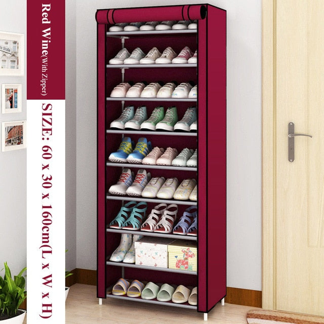 Multi-layer Simple Shoe Rack Entryway Space-saving Shoe Organizer Easy to Install Shoes Shelf Home Dorm Furniture Shoe Cabinet