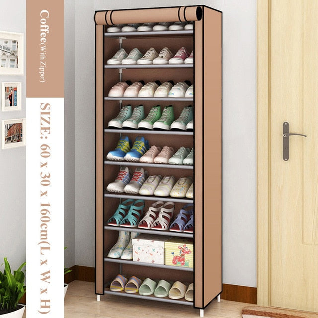 Multi-layer Simple Shoe Rack Entryway Space-saving Shoe Organizer Easy to Install Shoes Shelf Home Dorm Furniture Shoe Cabinet