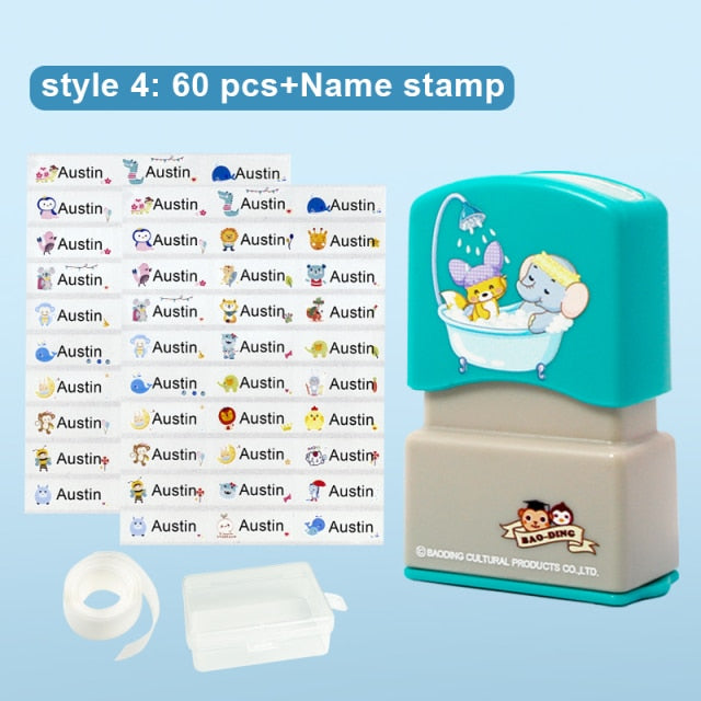 Name Tag Sticker Customizer, Waterproof