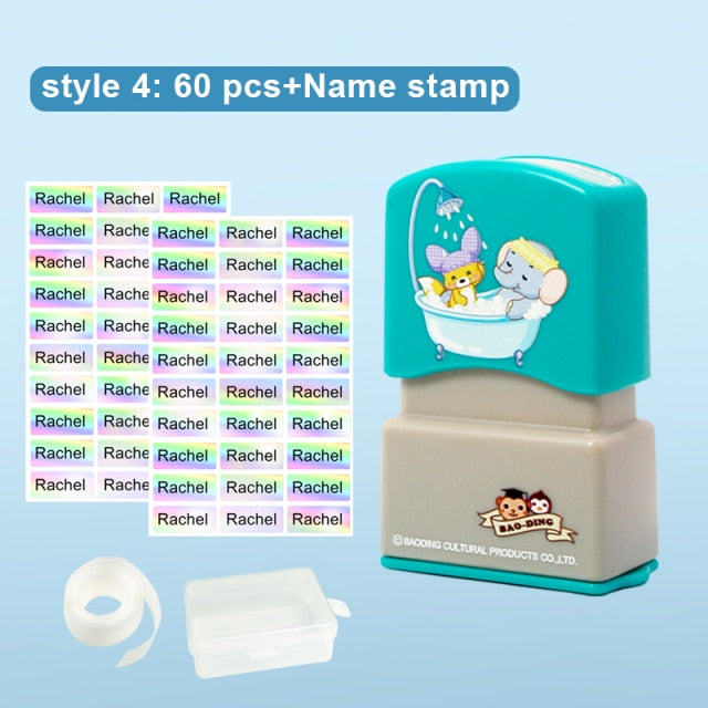 Name Tag Sticker Customizer, Waterproof