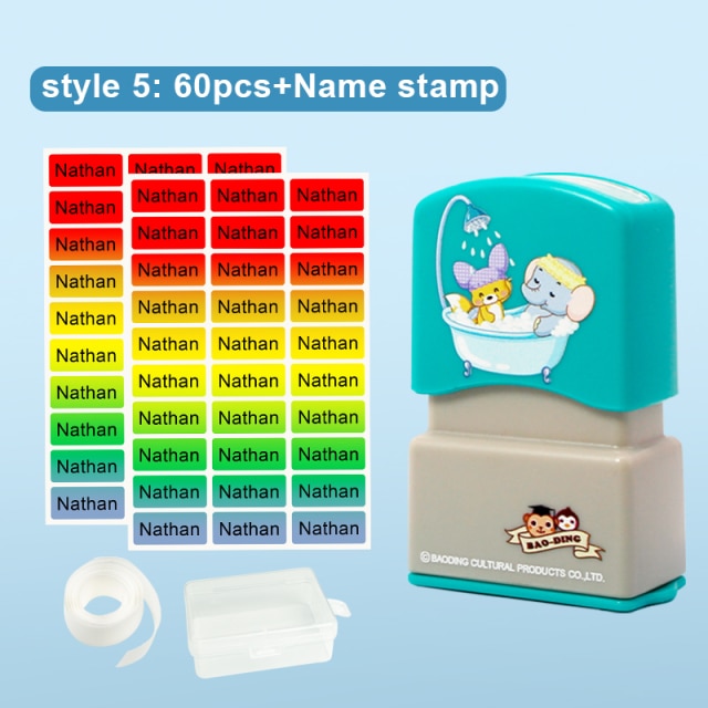 Name Tag Sticker Customizer, Waterproof