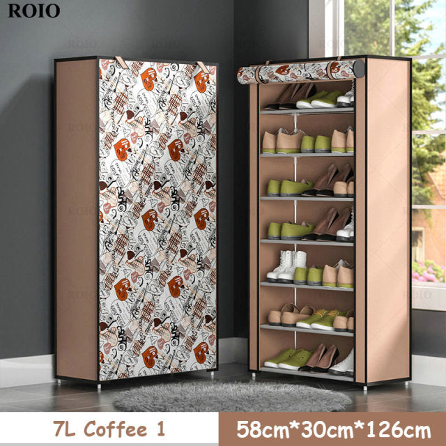 Multi-layer Simple Shoe Rack Entryway Space-saving Shoe Organizer Easy to Install Shoes Shelf Home Dorm Furniture Shoe Cabinet