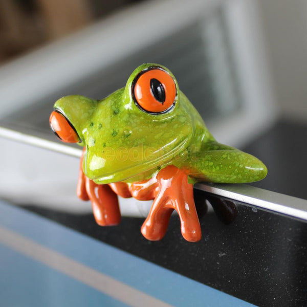 Resin Postman Frog Figurine Artwork Accessory Desktop Simulation
